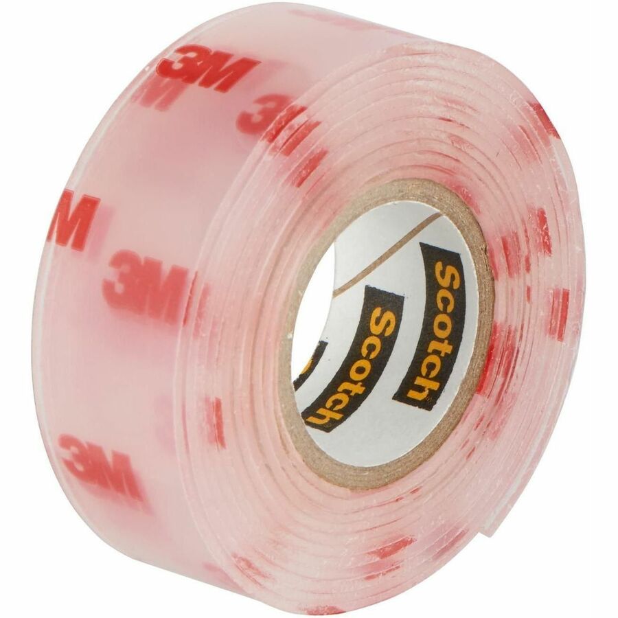 Scotch Scotch-Mount Clear Double-Sided Mounting Tape - 5 ft Length x 1" Width - Clear - Acrylic Backing - Acrylic Adhesive - For Multi Surface, Multipurpose - 1 Roll