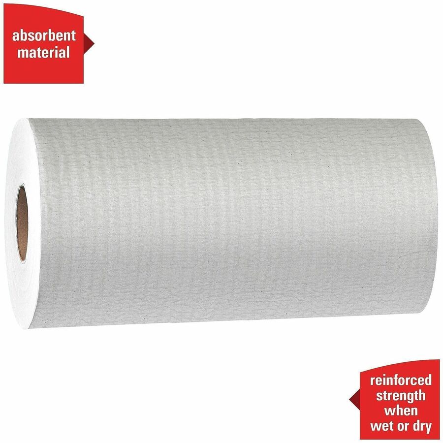 Wypall X60 Wipers - For Multipurpose, General Purpose - Cloth - 19.60" Length x 12.20" Width - Recommended For: Grease Remover, Soil Remover, Lubricant Remover, Water Absorber, Adhesive Remover - Absorbent, Reinforced, Perforated, Disposable, Sturdy, S...