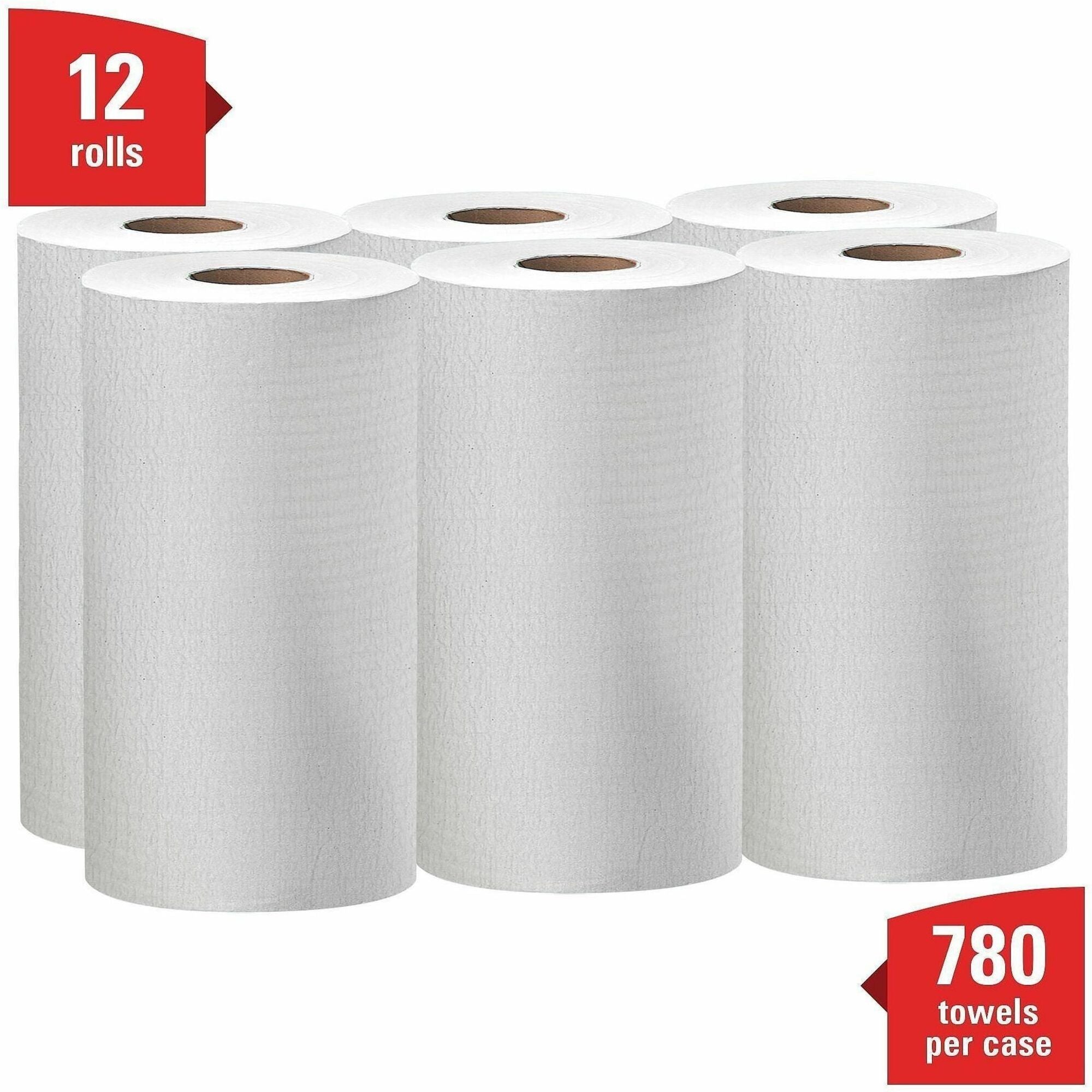 Wypall X60 Wipers - For Multipurpose, General Purpose - Cloth - 19.60" Length x 12.20" Width - Recommended For: Grease Remover, Soil Remover, Lubricant Remover, Water Absorber, Adhesive Remover - Absorbent, Reinforced, Perforated, Disposable, Sturdy, S...