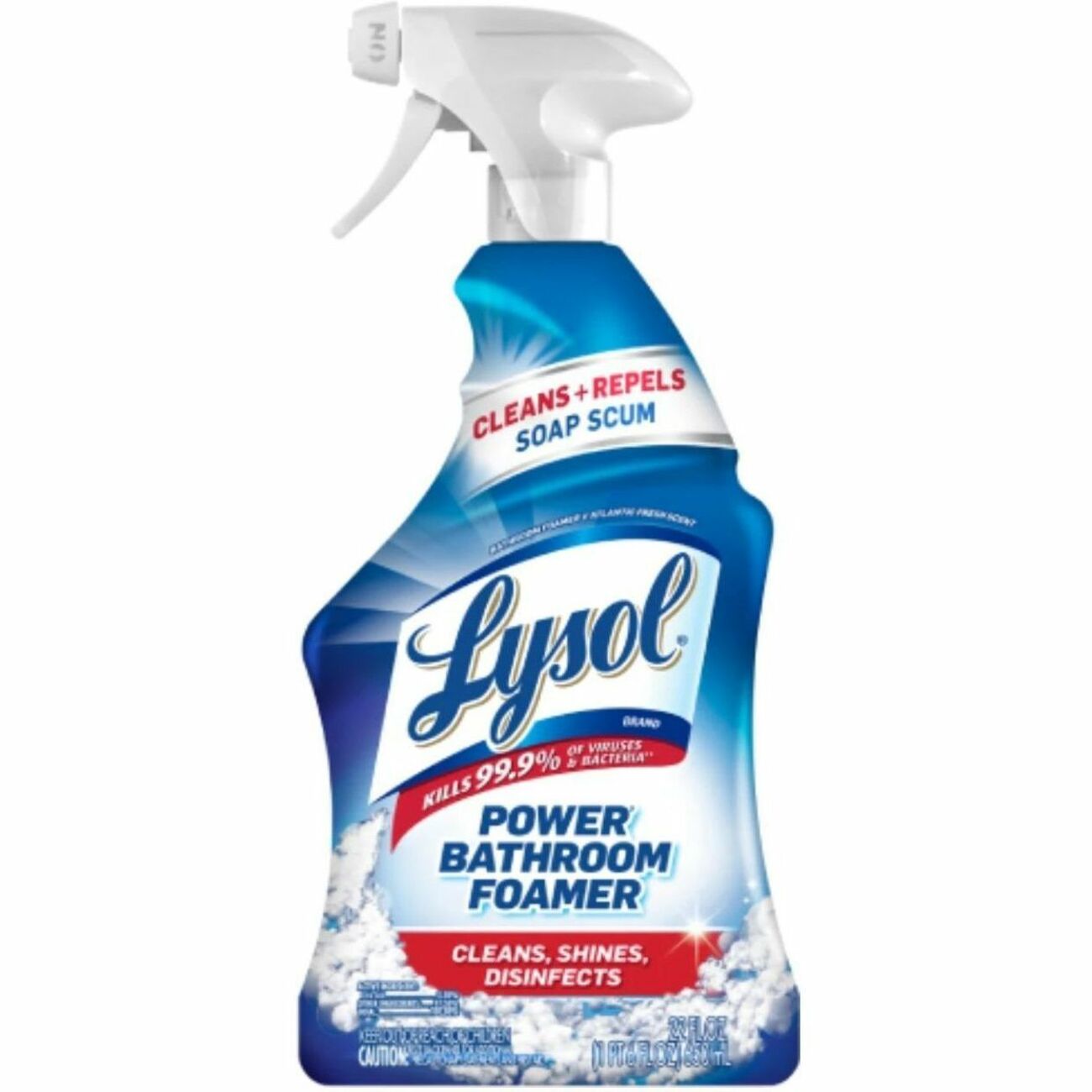 Lysol Bathroom Cleaner Spray - For Multipurpose - Foam, Liquid, Spray - 22 fl oz (0.7 quart) - Recommended For: Virus Remover, Bacteria Remover, Limescale Remover, Soap Scum Remover, Dirt Remover, Grime Remover, Mold Remover, Mildew Remover - Disinfect...