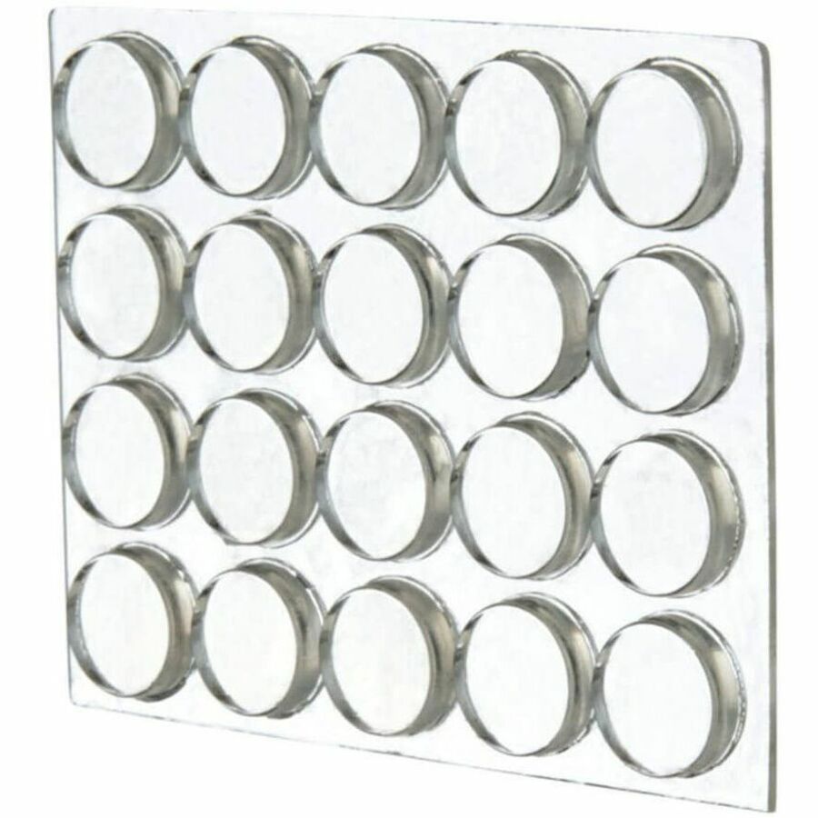 Scotch Floor Saver - Round - Transparent - Rubber - 1Pack