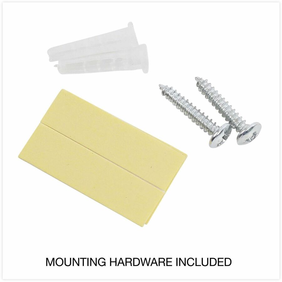 Universal Wall File Pockets, Plastic, Letter Size, 13" x 4.13" x 7" , Black - 1 Pocket(s) - 7" Height x 13" Width x 4.13" Depth - Black - Plastic - 1 Each