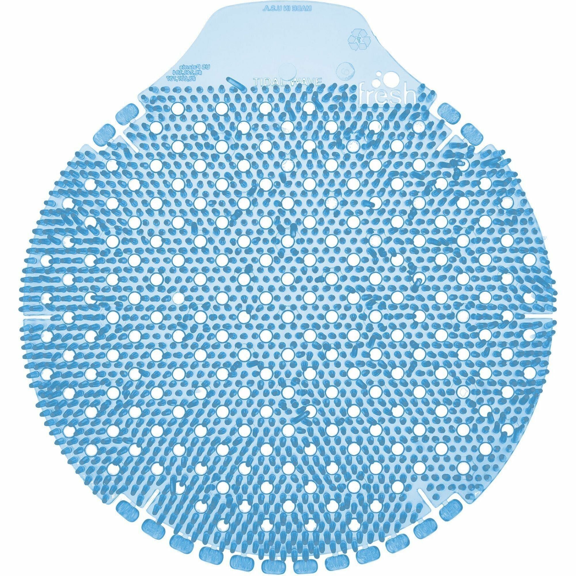 Fresh Products Tidal Wave Urinal Screens - Lasts upto 60 Days - Splash Reducer, Odor Control - 6 / Box - Blue