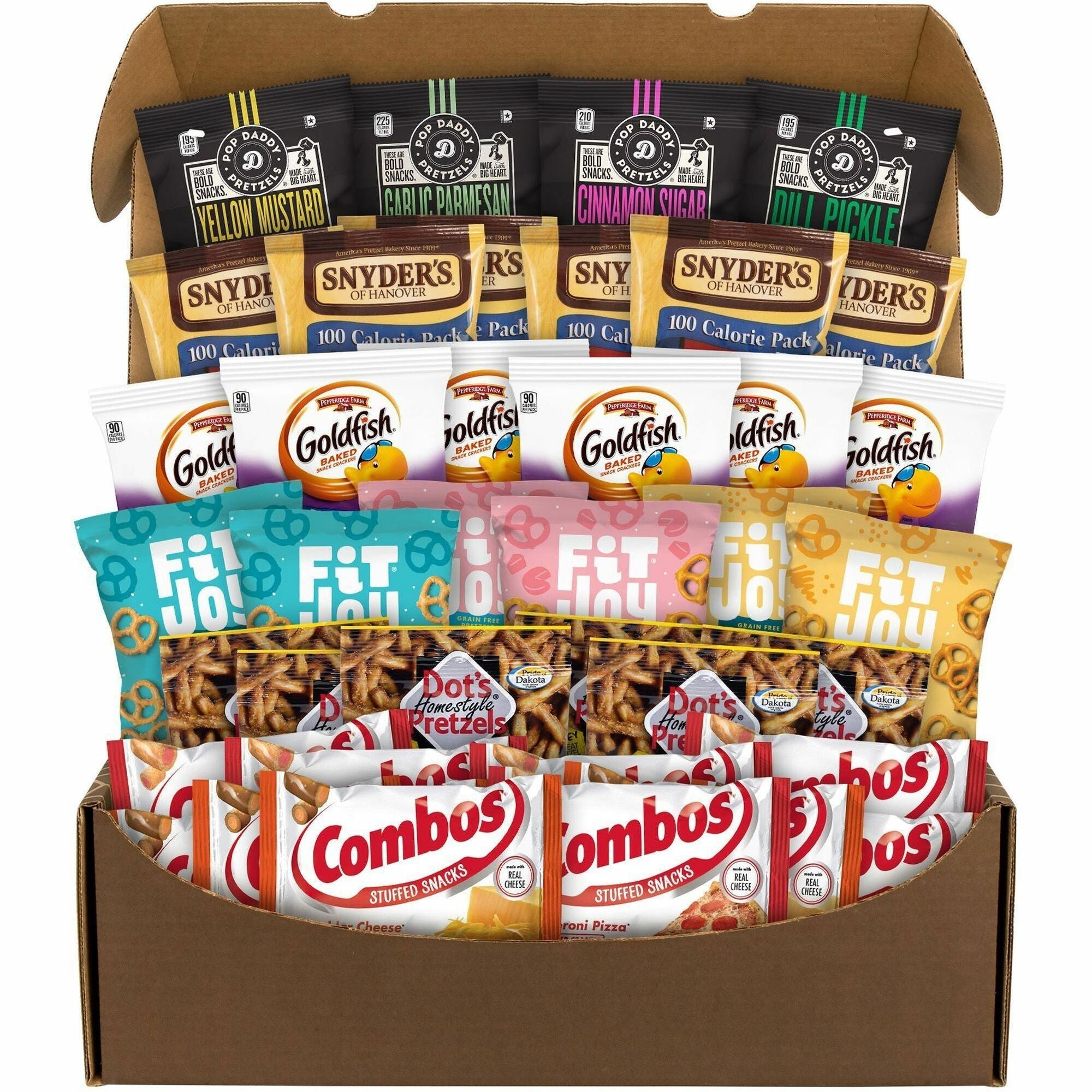 Snack Box Pros Pretzel Lovers Snack Box - Dairy-free - Assorted - 38 / Carton