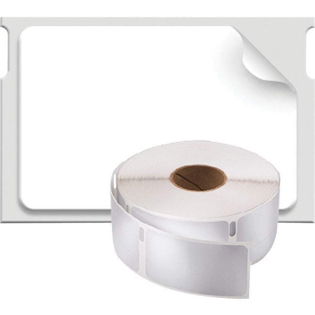 Dymo LabelWriter Book Spine Label 1" x 1-1/2" , 750 labels/ roll, 1 roll/ box - 1" Width x 1 1/2" Length - Rectangle - Thermal Transfer, Direct Thermal - White - 750 / Roll - 1 Roll