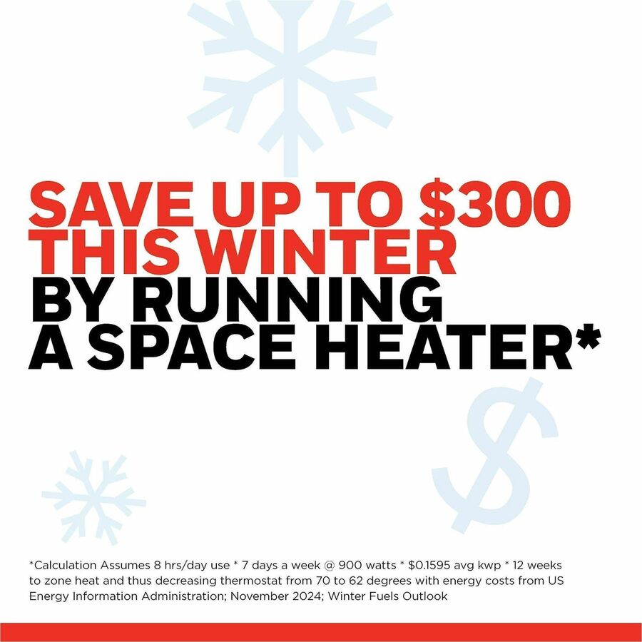 Honeywell Heat Genius Ceramic Portable Heater, HCE840B - Ceramic - Electric - 6 x Heat Settings - Timer - Room - Portable - Black