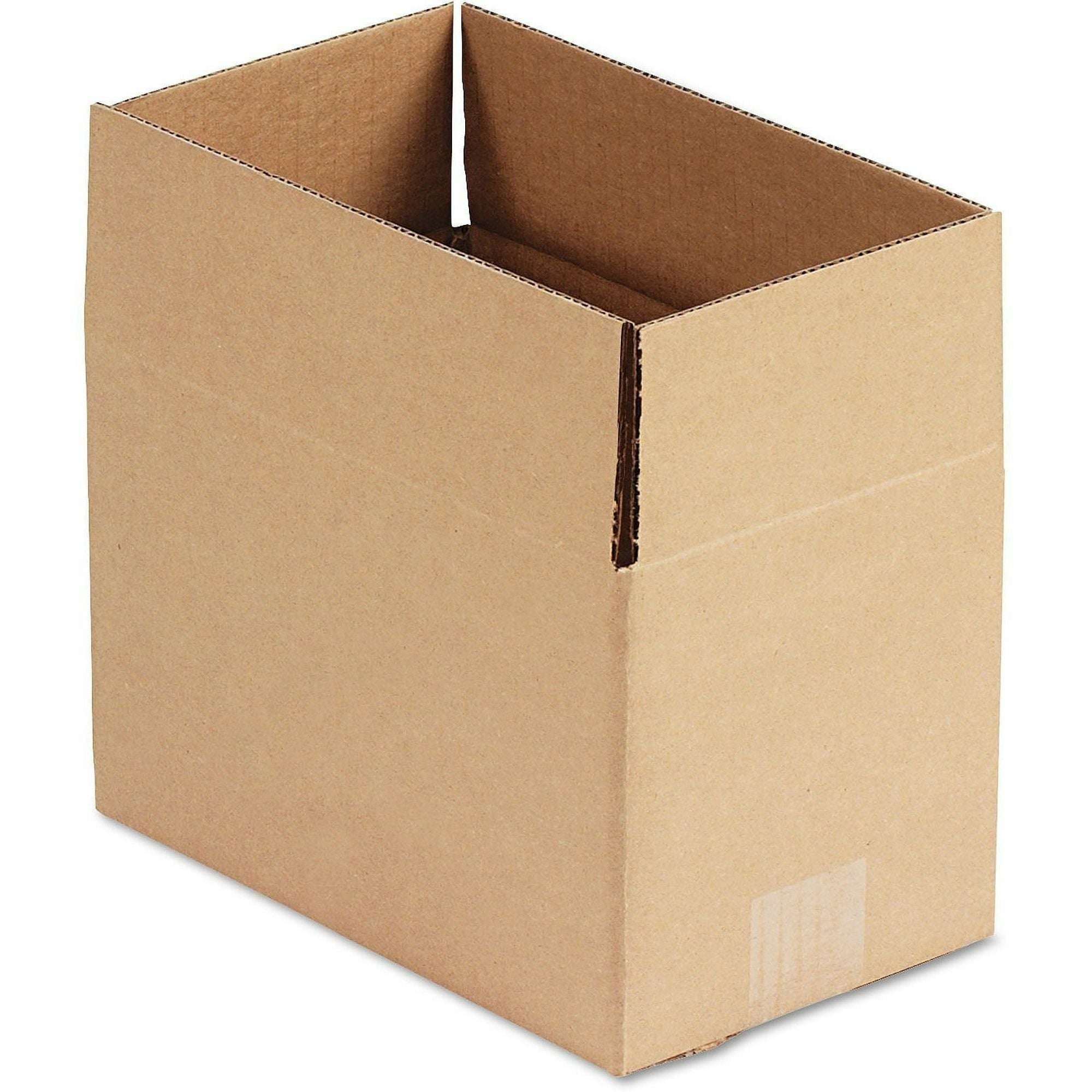 Universal Shipping Case - External Dimensions: 6" Width x 10" Depth x 6" Height - 200 lb - Heavy Duty - 32 ECT - Corrugated Kraft - Brown - For Shipping - Recycled - 25 / Bundle
