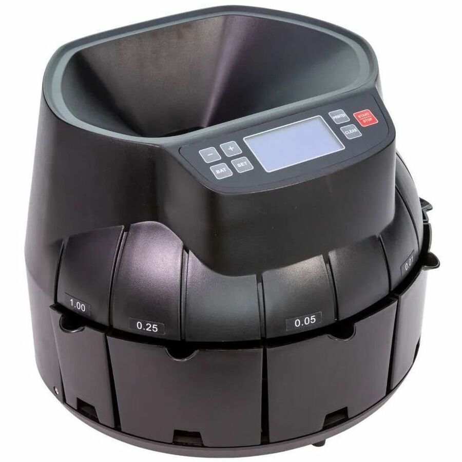 ControlTek Digital Coin Counter/Sorter/Wrapper - Black