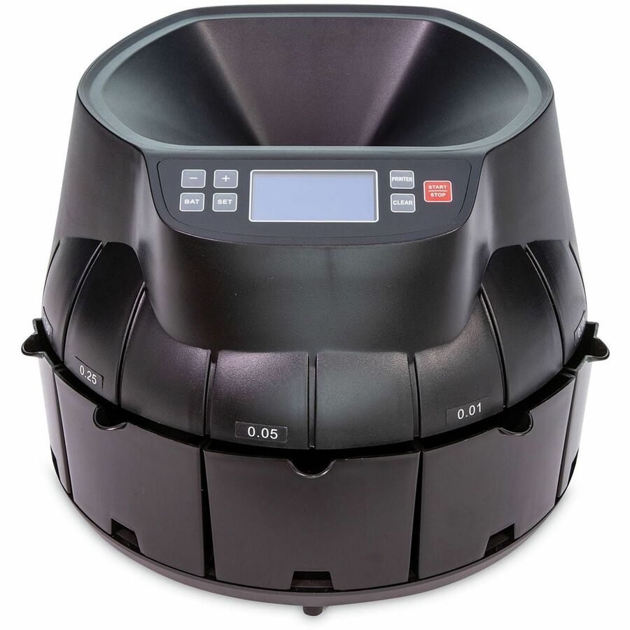 ControlTek Digital Coin Counter/Sorter/Wrapper - Black