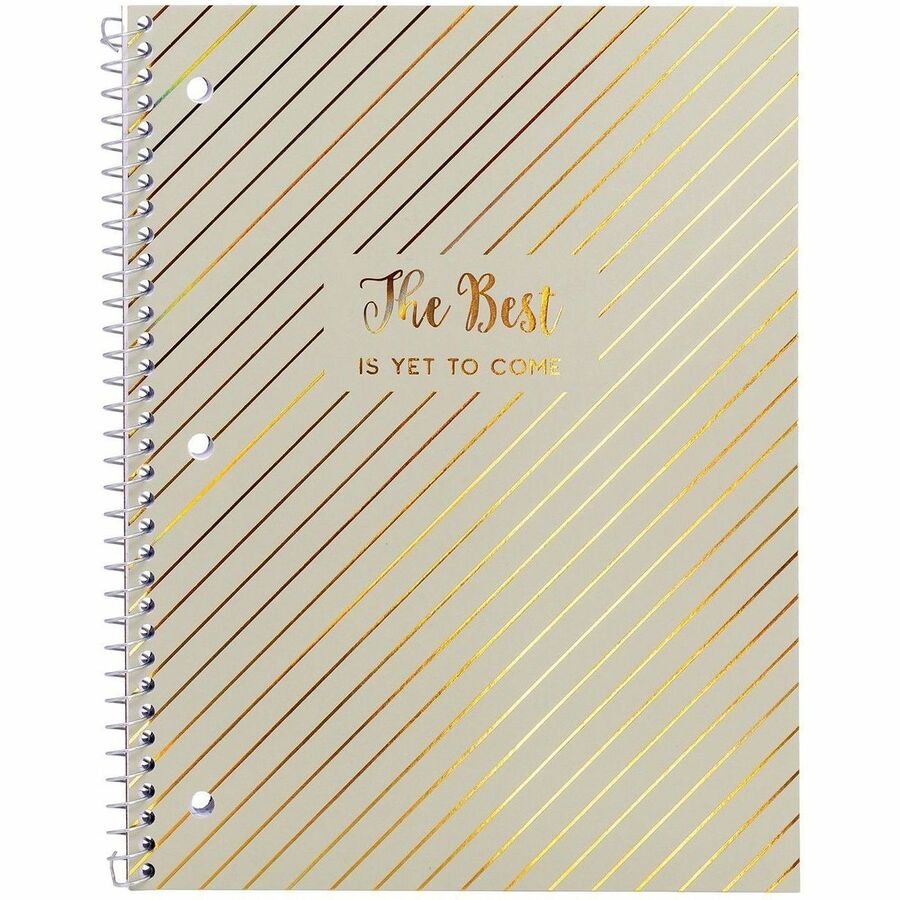 Pukka Pads Haze Notebook - 50 Sheets - Spiral - 3 Hole(s) - 80 g/m² Grammage - Letter - 8 1/2" x 11" Sheet Size - Cardboard Cover - 3 / Pack