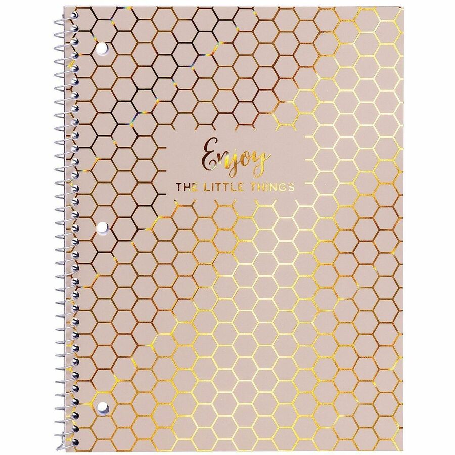 Pukka Pads Haze Notebook - 50 Sheets - Spiral - 3 Hole(s) - 80 g/m² Grammage - Letter - 8 1/2" x 11" Sheet Size - Cardboard Cover - 3 / Pack