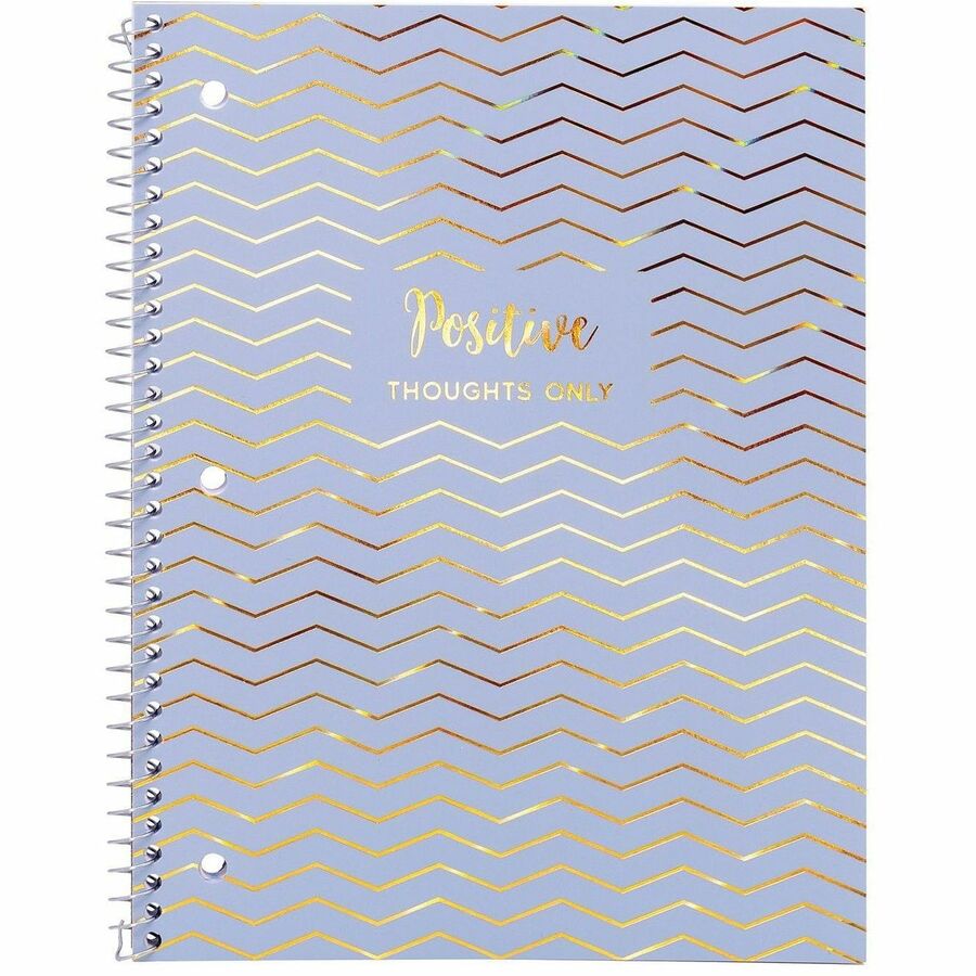 Pukka Pads Haze Notebook - 50 Sheets - Spiral - 3 Hole(s) - 80 g/m² Grammage - Letter - 8 1/2" x 11" Sheet Size - Cardboard Cover - 3 / Pack