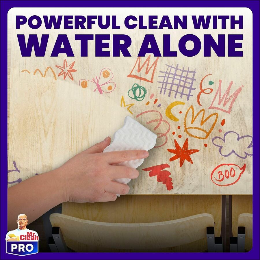 Mr. Clean Magic Eraser Ultra Pro Pads - For Multipurpose - Pad - Long Lasting, Durable - White - 26 / Box