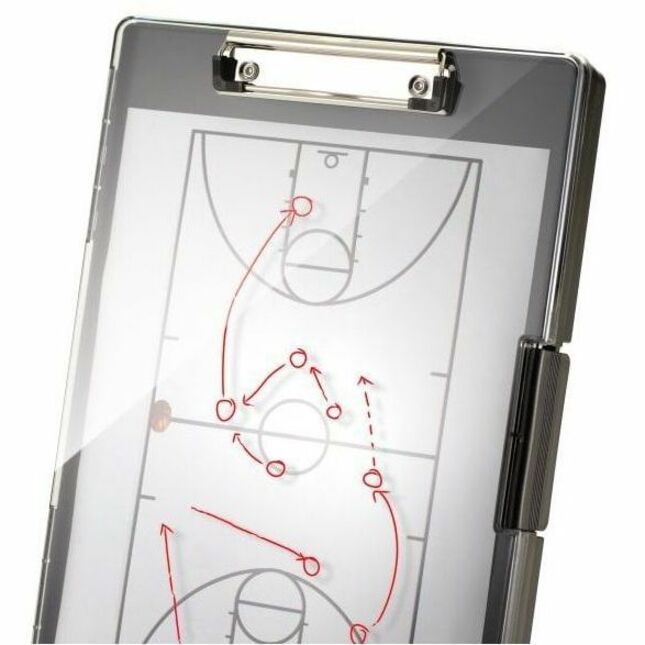 Officemate Clear View Storage Clipboard - Storage for Document, Paper - Plastic - Black - 1 Each