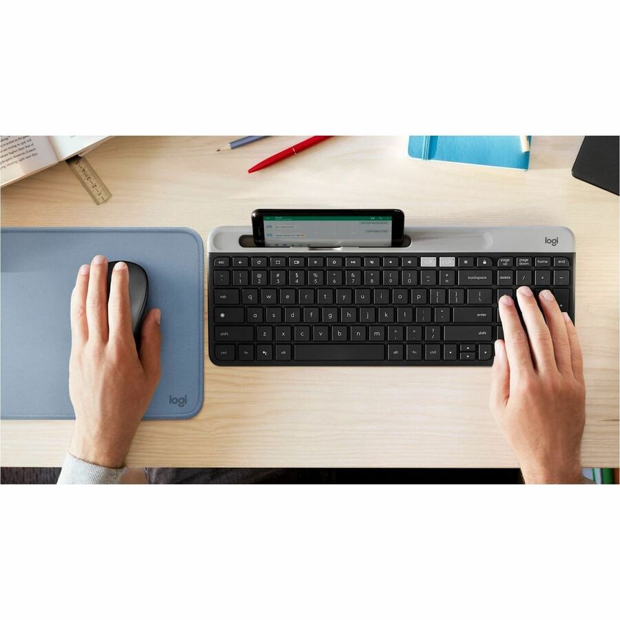 Logitech M325S Wireless Mouse - Optical - Wireless - 32.81 ft - Radio Frequency - 2.40 GHz - Black - USB - 1000 dpi - 4 Way Scroll - 5 Button(s) - Small Hand/Palm Size - Symmetrical - 1 x AA Battery Supported - 1 Each