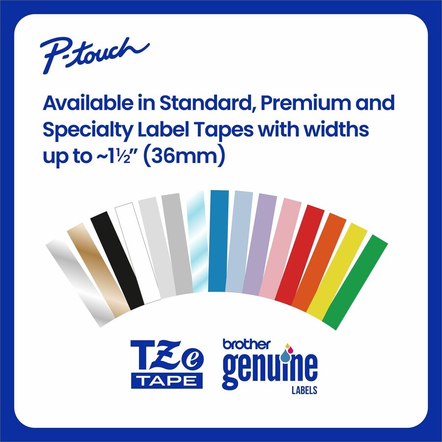 Brother Genuine P-touch TZe141 BK on CLR Label Tape, Laminated, 18mmX8m - 45/64" Width - Clear - Laminated - Water Resistant - Durable, Abrasion Resistant, Chemical Resistant, Grease Resistant, Grime Resistant, Temperature Resistant, Fade Resistant, Sp...