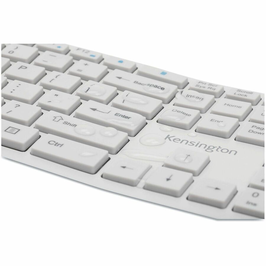 Kensington Pro Fit Ergo Keyboard - Wireless Connectivity - Bluetooth/RF - 4 - 2.40 GHz - Gray