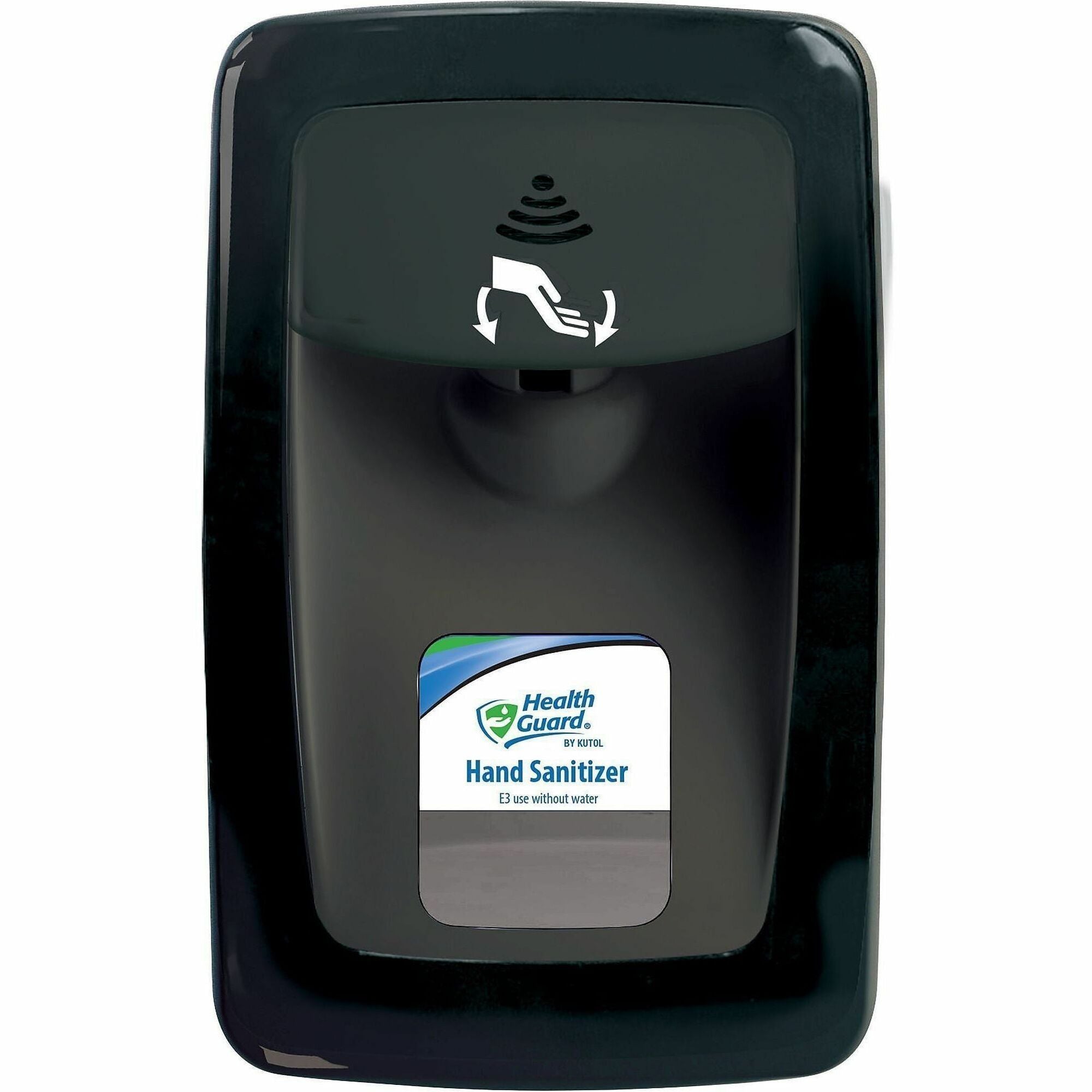 Health Guard DesignerSeries NoTouch M-Fit Dispenser - Automatic - 1.27 quart Capacity - Support 4 x C Battery - Touch-free, Refillable, Low Battery Indicator, Site Window - Black - 1 Each