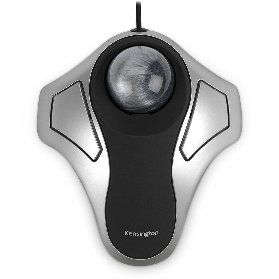 Kensington Stationary Orbit Optical Trackball - Optical - Cable - Black, Silver - PS/2, USB - 2 Button(s) - Symmetrical - 1 Each