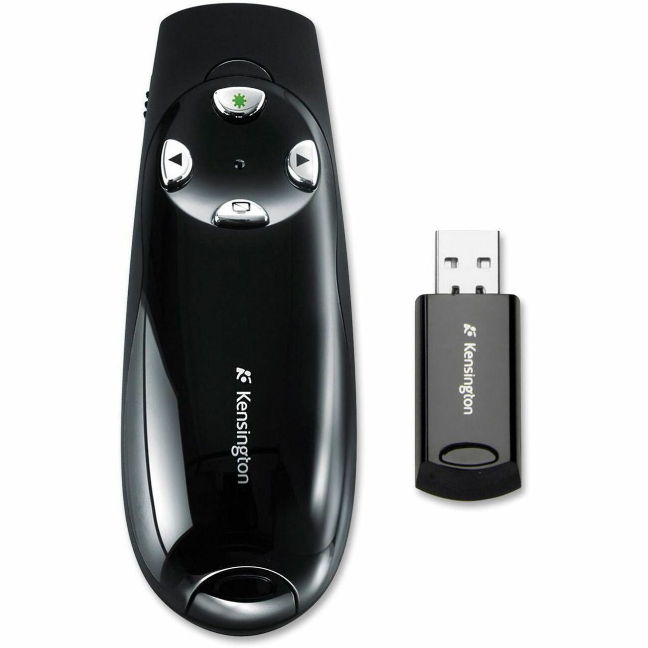 Kensington 72353 Wireless Pro Green Laser Pointer - Laser - Wireless - 150 ft - Radio Frequency - 2.40 GHz - Black - 4 Button(s) - 2 x AAA Battery Supported - 1 / Each