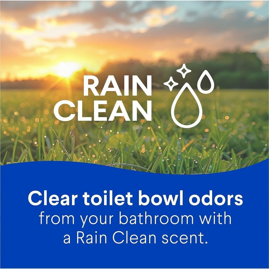 Clorox Toilet Bowl Cleaner with Bleach - For Toilet, Toilet Bowl - 24 fl oz (0.8 quart) - Rain Clean Scent - Recommended For: Stain Remover, Odor Remover, Bacteria Remover, Germs Remover, Mold Remover, Mildew Remover - Deodorize, Disinfectant, Phosphor...