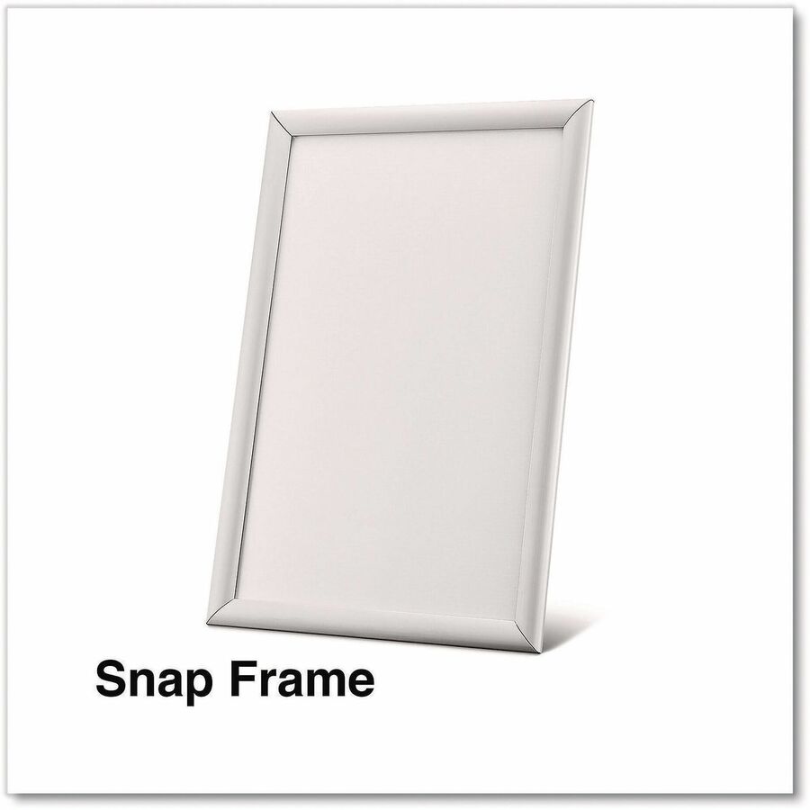 Universal Poster Frame - 11" x 17" Frame Size - Holds 17" x 11" Insert - Wall Mountable - Horizontal, Vertical - Sturdy - Aluminum - Silver - 1 Each
