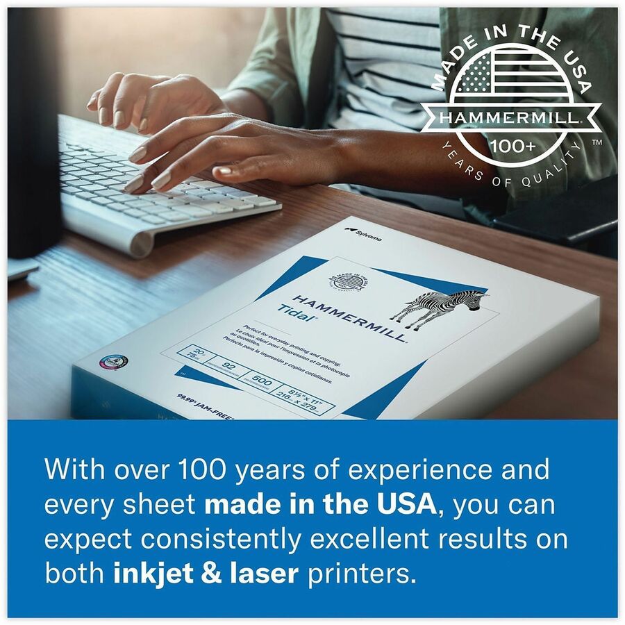 Hammermill Copier Digital Cover - 100 Brightness - 98% Opacity - 18" x 12" - 80 lb Basis Weight - Acid-free, Ultra Smooth, Heavyweight, Jam-free, Non-yellowing, Long Lasting - 1000 / Carton