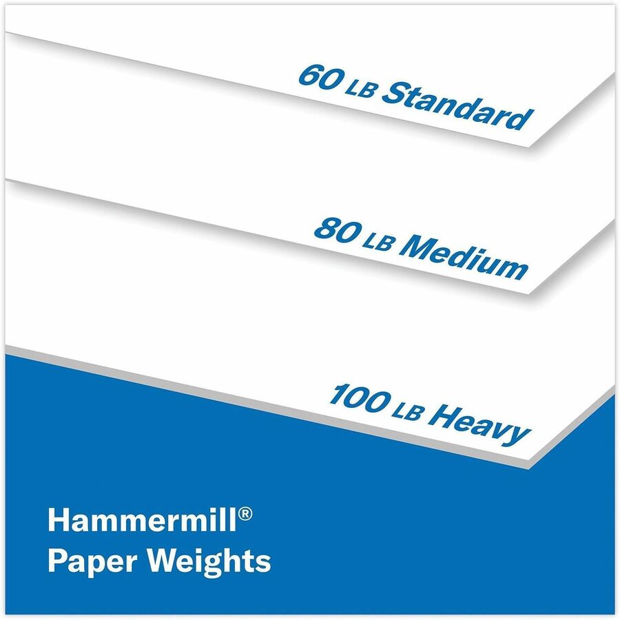 Hammermill Copier Digital Cover - 100 Brightness - 98% Opacity - 18" x 12" - 80 lb Basis Weight - Acid-free, Ultra Smooth, Heavyweight, Jam-free, Non-yellowing, Long Lasting - 1000 / Carton