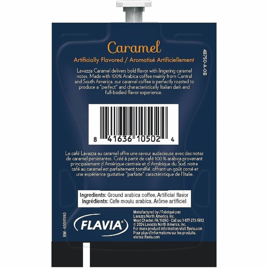 Flavia Freshpack Caramel Freshpack Coffee - Compatible with Flavia Aroma, Flavia Creation 300, FLAVIA Creation 600 - Medium - Freshpack - Caramel - Kosher - 76 / Carton
