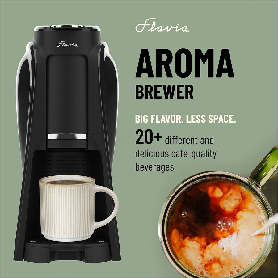 Flavia Flavia Aroma Brewer - 5.30 fl oz - Single-serve - Black - Plastic Body