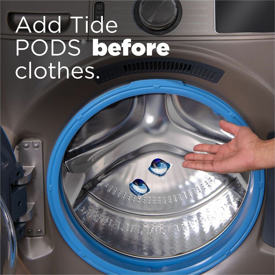 Tide PODS Laundry Detergent Pacs - For Laundry, Clothes - Concentrate - Spring Meadow Scent - Recommended For: Stain Remover - Blue - 31 / Bag