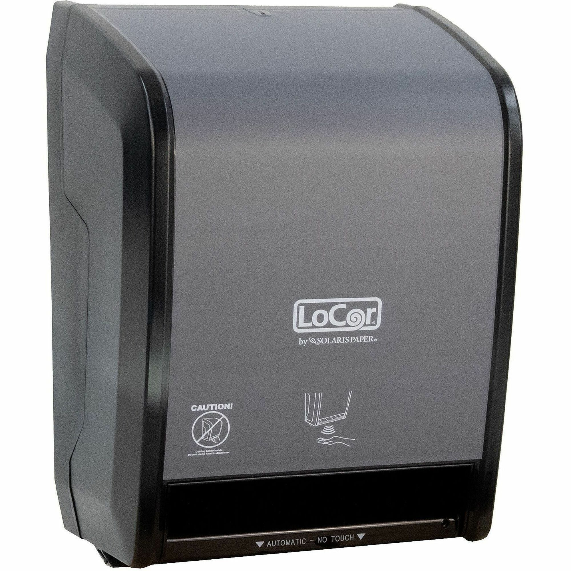 LoCor Next Gen. Elec. HWRT DIspenser - 9.7" Height x 12.1" Width x 16.6" Depth - Matte Gray - 1 Each