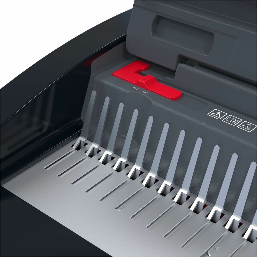 GBC CB25E CombBind Electric Punch and Bind Machine - CombBind - 500 Sheet(s) Bind - 25 Punch - 5.4" Height x 18.4" Width x 15.8" Depth - Black, Red