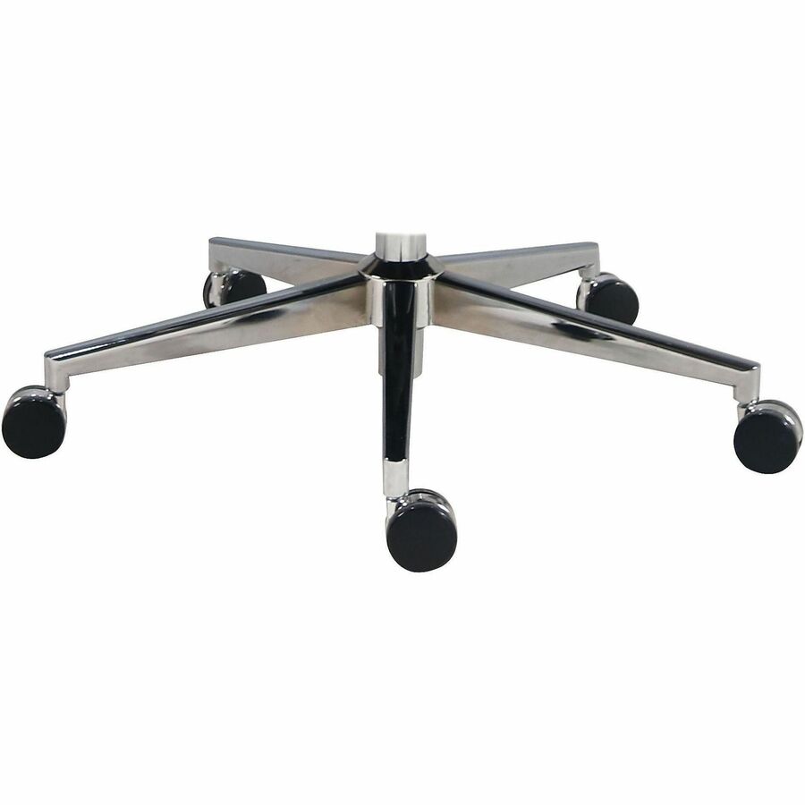 Lorell Fuerte Executive High-Back Chair with Adjustable Arms - High Back - Black - Poly, Polyurethane - Armrest - 1 Each