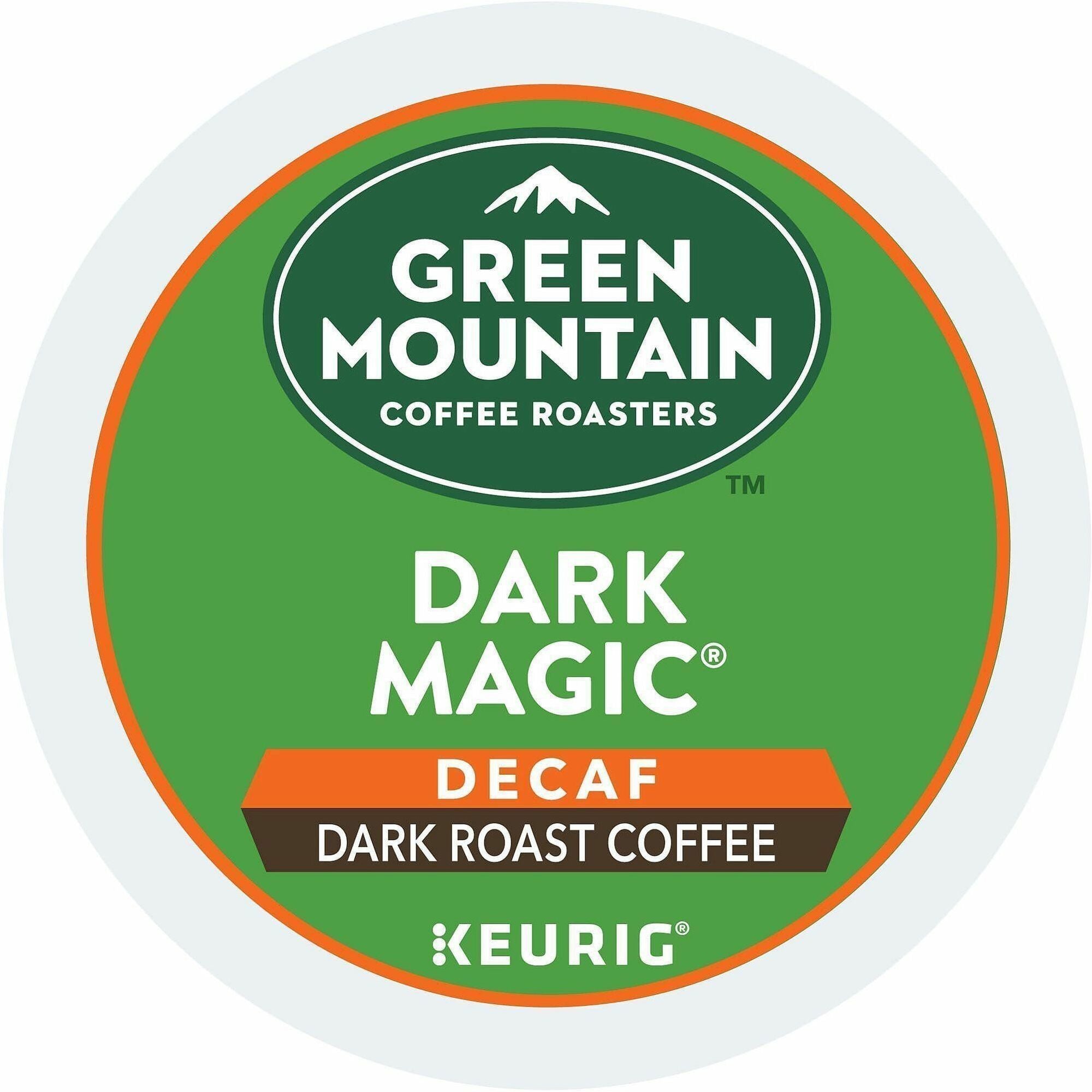 Green Mountain Coffee Roasters® K-Cup, Pod Dark Magic Decaf Coffee - Compatible with Keurig Brewer - Dark - 24 K-Cup - K-Cup, Pod - Dark Magic - Decaffeinated - 4 / Carton