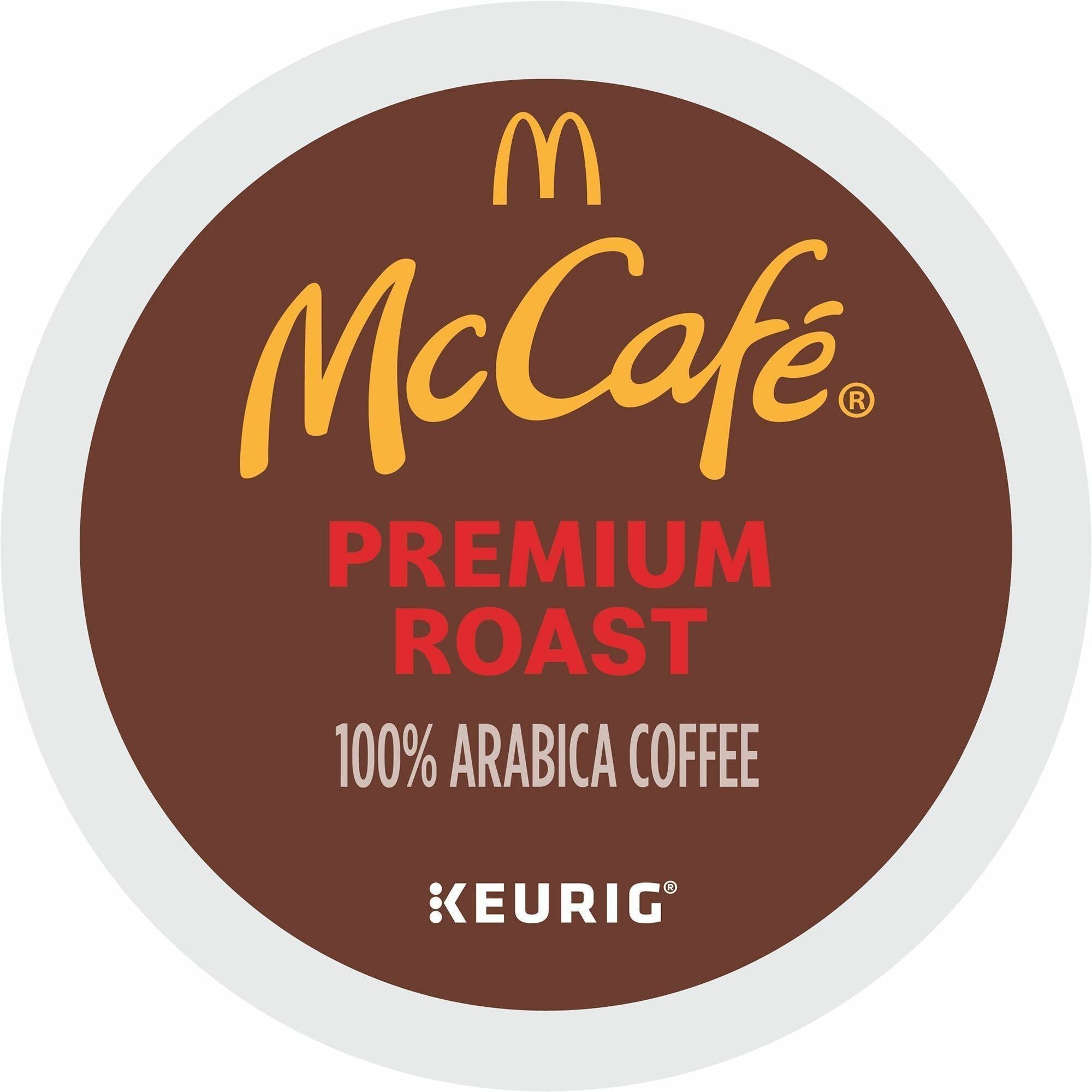 McCafé® K-Cup Premium Roast Coffee - Compatible with Keurig K-Cup Brewer - Medium - 24 K-Cup - K-Cup - Premium Roast - 4 / Carton