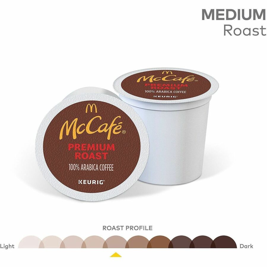 McCafé® K-Cup Premium Roast Coffee - Compatible with Keurig K-Cup Brewer - Medium - 24 K-Cup - K-Cup - Premium Roast - 4 / Carton