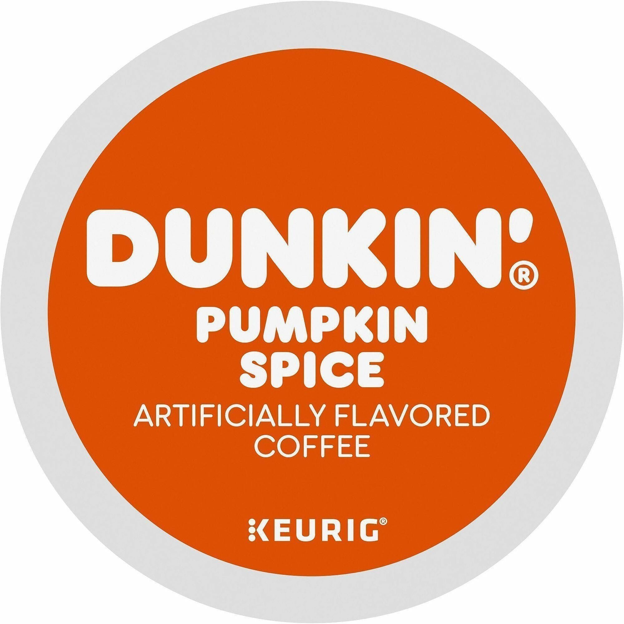 Dunkin' Donuts® K-Cup Pumpkin Spice Coffee - Compatible with Keurig K-Cup Brewer - Medium - 22 K-Cup - K-Cup - Pumpkin Spice - 4 / Carton