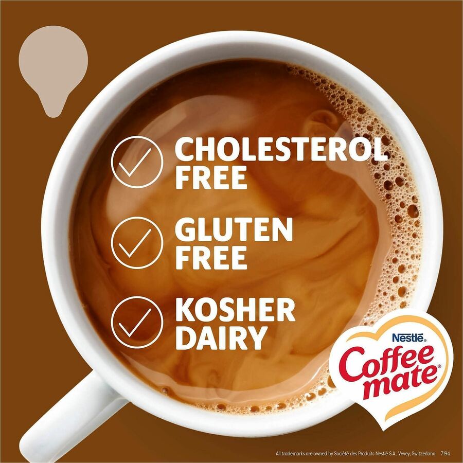 Coffee mate Creamer Snickers Flavor Singles - Chocolate, Nut, Caramel, Snickers Flavor - 0.38 fl oz (11 mL) - 1 Serving - 50 Singles/Box - 4 / Carton