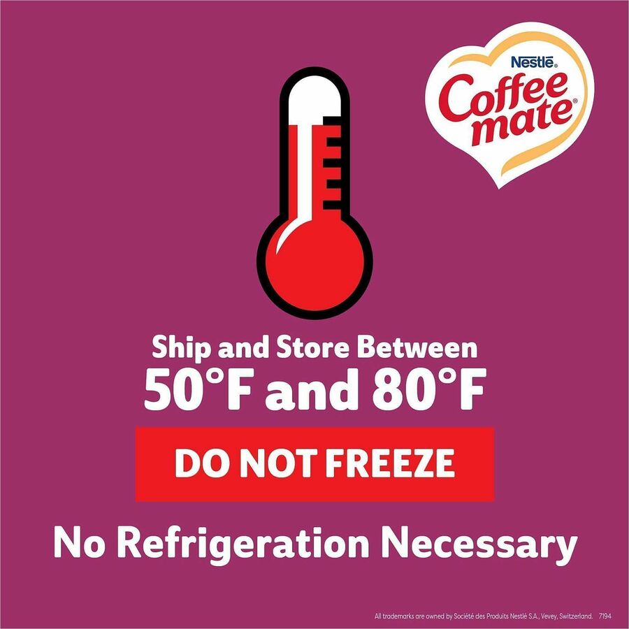 Coffee mate Salted Caramel Choc. Creamers - Salted Caramel Chocolate Flavor - 1 Serving - 50/Box - 4 / Carton