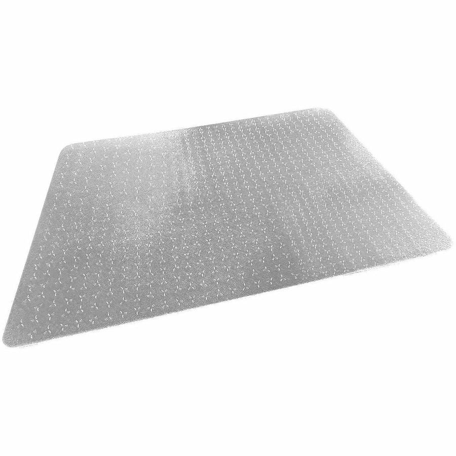 Floortex Cleartex TrYlok Chair Mat - Carpeted Floor, Chair, Indoor, Low Pile - 47" Length x 35" Width - Rectangular - Clear - 1 Each
