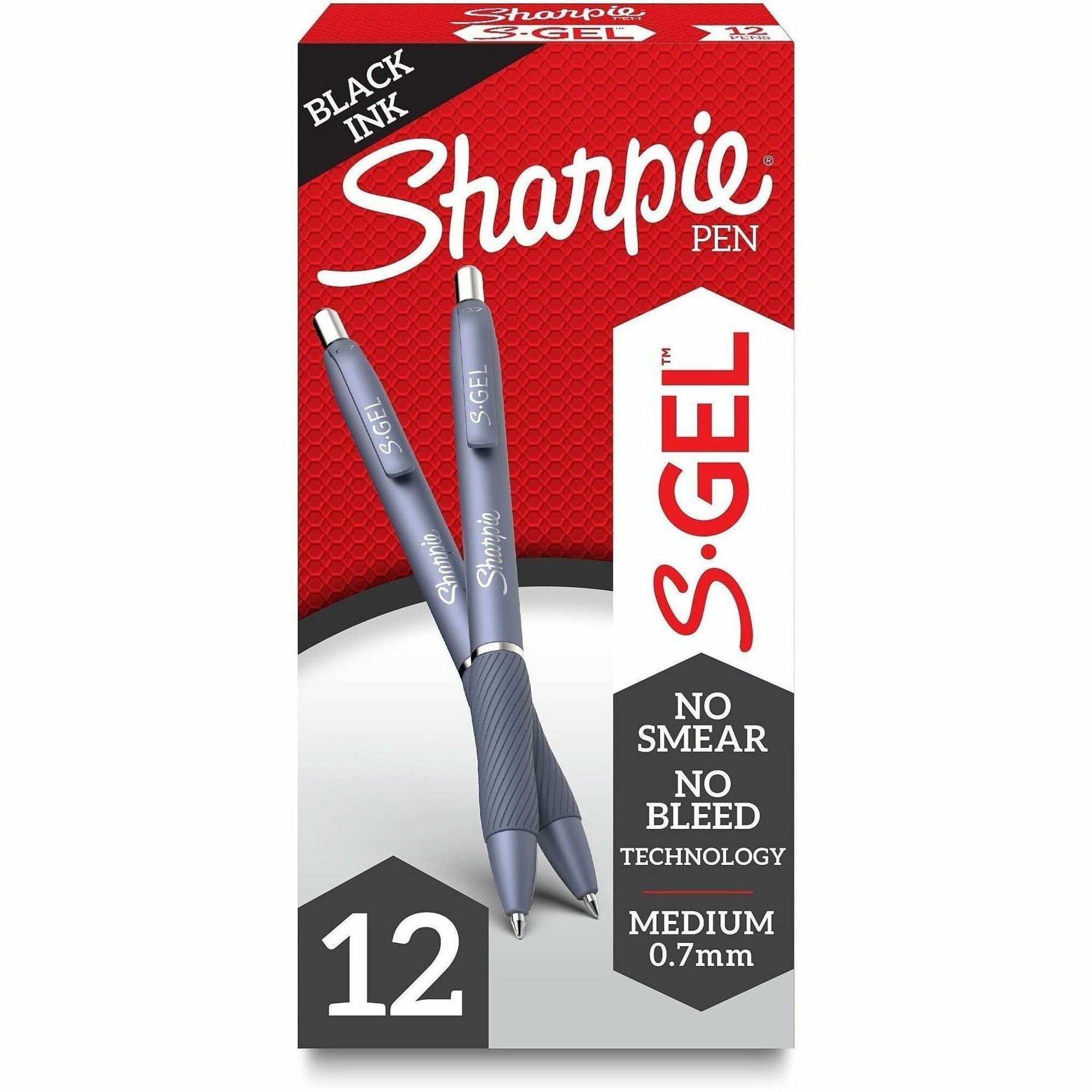 Sharpie S-Gel Pens - 0.7 mm Pen Point - Gel-based - Fashion Blue Barrel - Writing, Home, School, Office - 1 Dozen