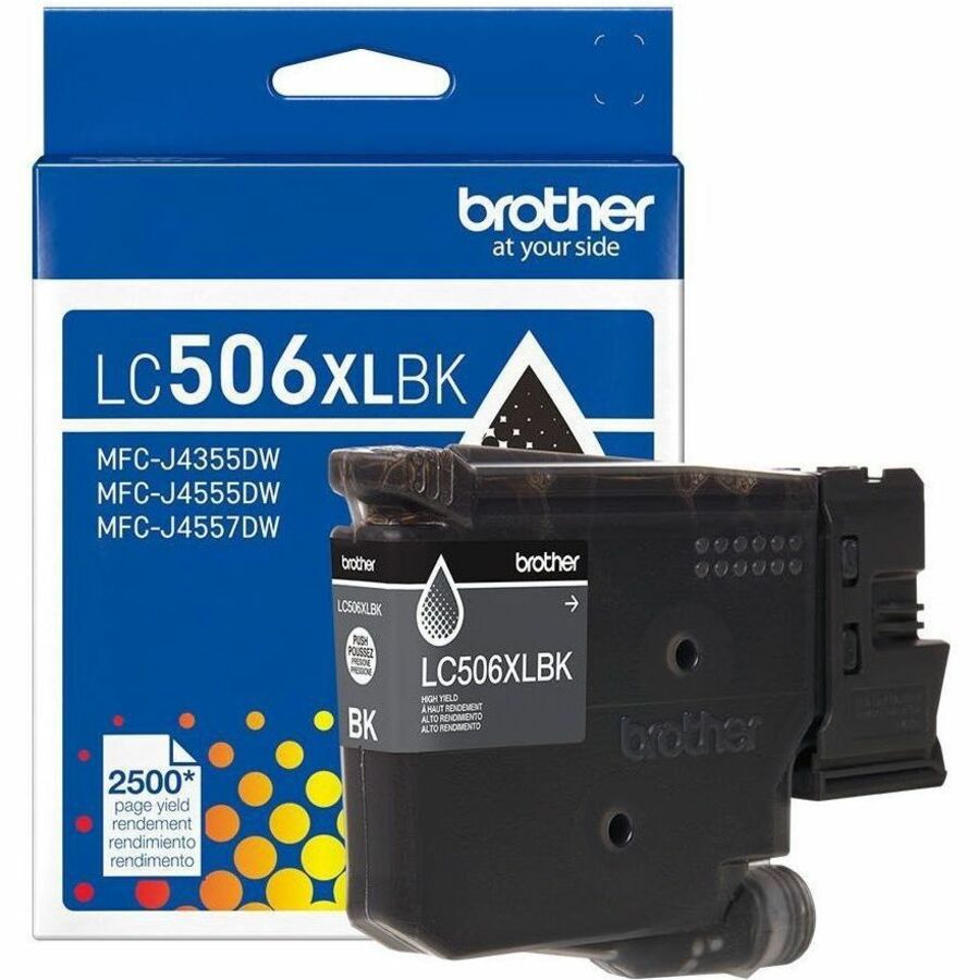 Brother LC506XLBK Original High Yield Inkjet Ink Cartridge - Black - 1 Each - 2,500 pages