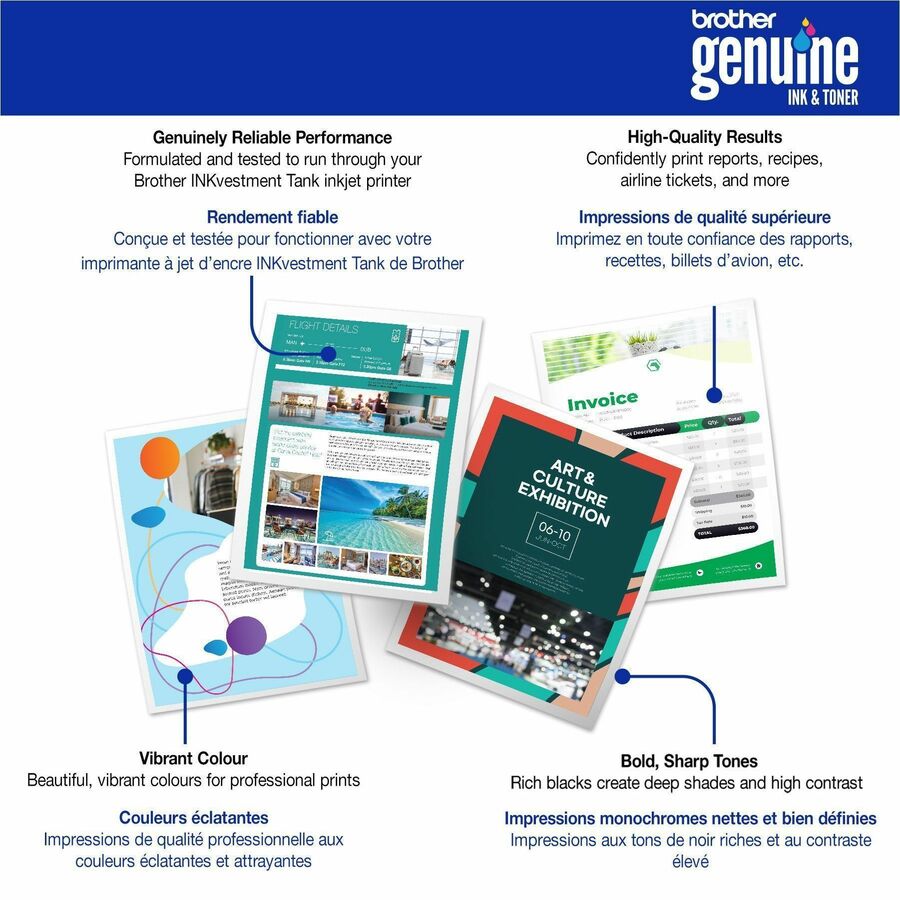 Brother Genuine BTD180BK High Yield Black Ink Bottle - Inkjet - Black - 7500 Pages Black - 108 mL - High Yield