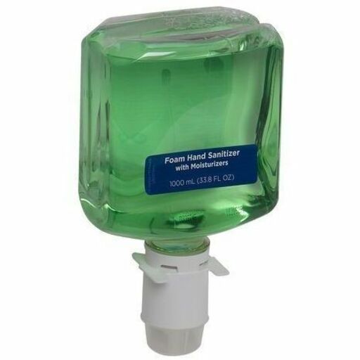 enMotion Hand Sanitizer Foam Refill - Fragrance-free Scent - 1.06 quart - Bottle Dispenser - Kill Germs, Bacteria Remover - Hand, Skin, Food Service - Moisturizing - Green - Quick Drying - 2 / Carton
