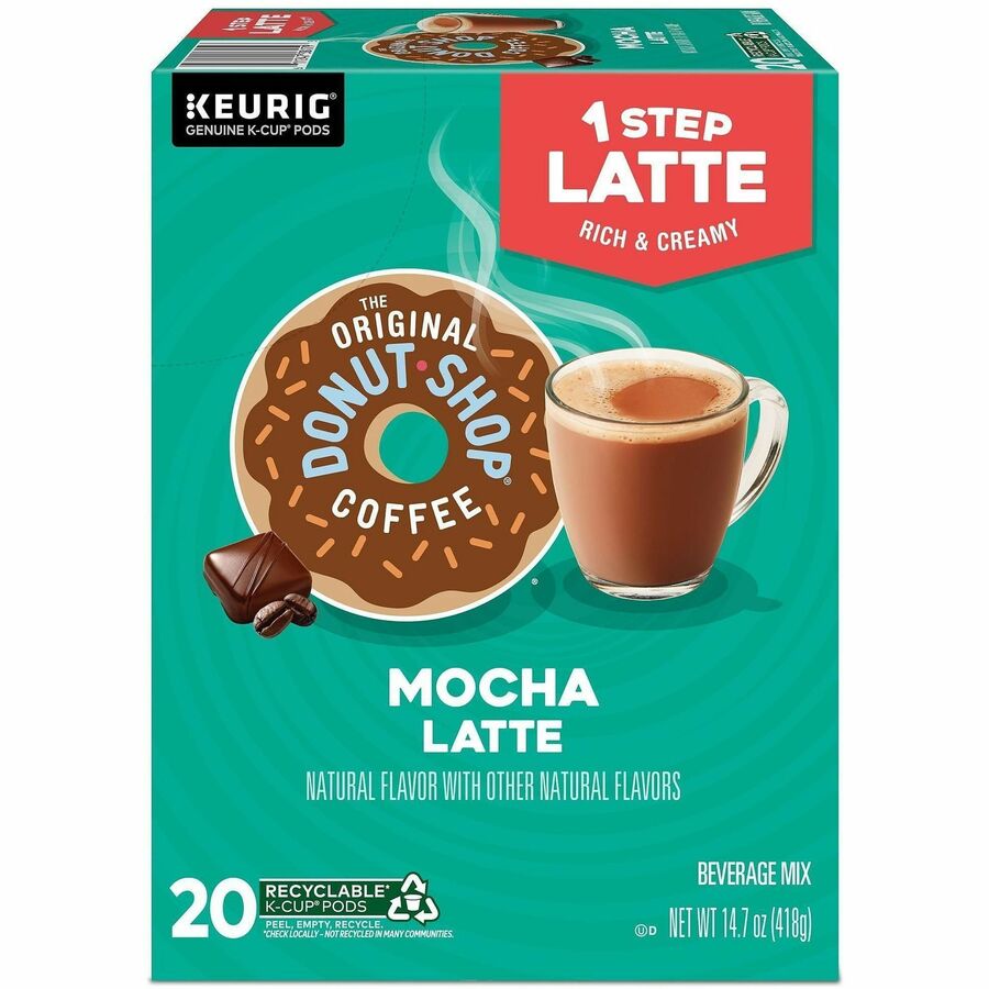 Diedrich K-Cup TODS 1-Step Latte K-Cups - 20 K-Cup - K-Cup - Columbian, Mocha - Kosher - 20/Box - 4 / Carton