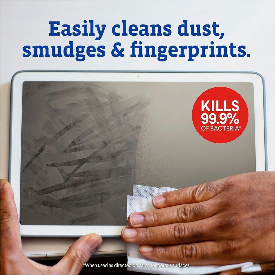 Clorox Screen + Sanitizing Wipes - For Electronic Equipment, Touchscreen, Keyboard, Notebook, Smartphone, TV, Tablet, Computer, Monitor, Screen, LCD - Alcohol-free, Bleach-free, Quick Drying, Non-drip, Low Linting, Non-abrasive, Scratch-free, Abrasion-...