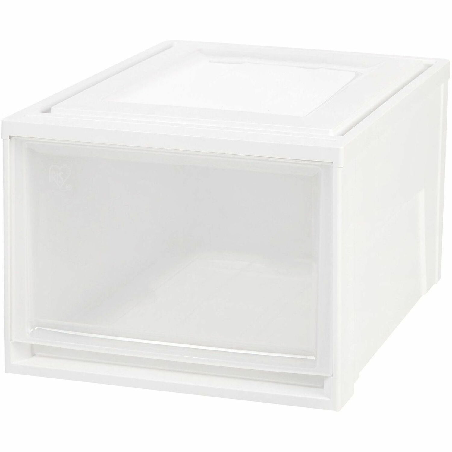 IRIS Stackable Storage Box Drawer - External Dimensions: 19.6" Length x 15.7" Width x 11.5" Height - 10.85 gal - Stackable - White, Clear - For Storage - 1 Each