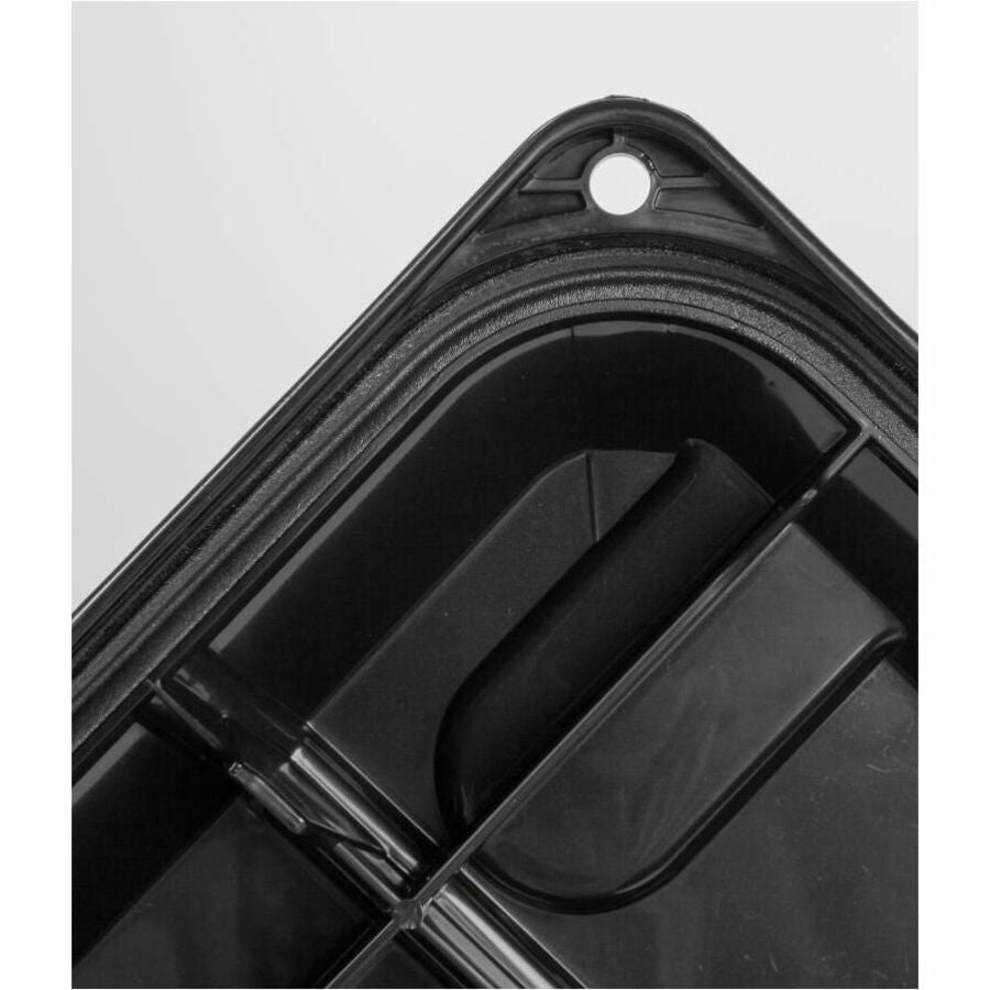 Remington Heavy-Duty Storage Container - External Dimensions: 30" Length x 16" Width x 15.3" Height - 75 lb - 20.50 gal - Lid, Buckle Latch Closure - Heavy Duty - Stackable - Polypropylene, Metal, Plastic - Black, Green - For Clothes, Document, Food St...
