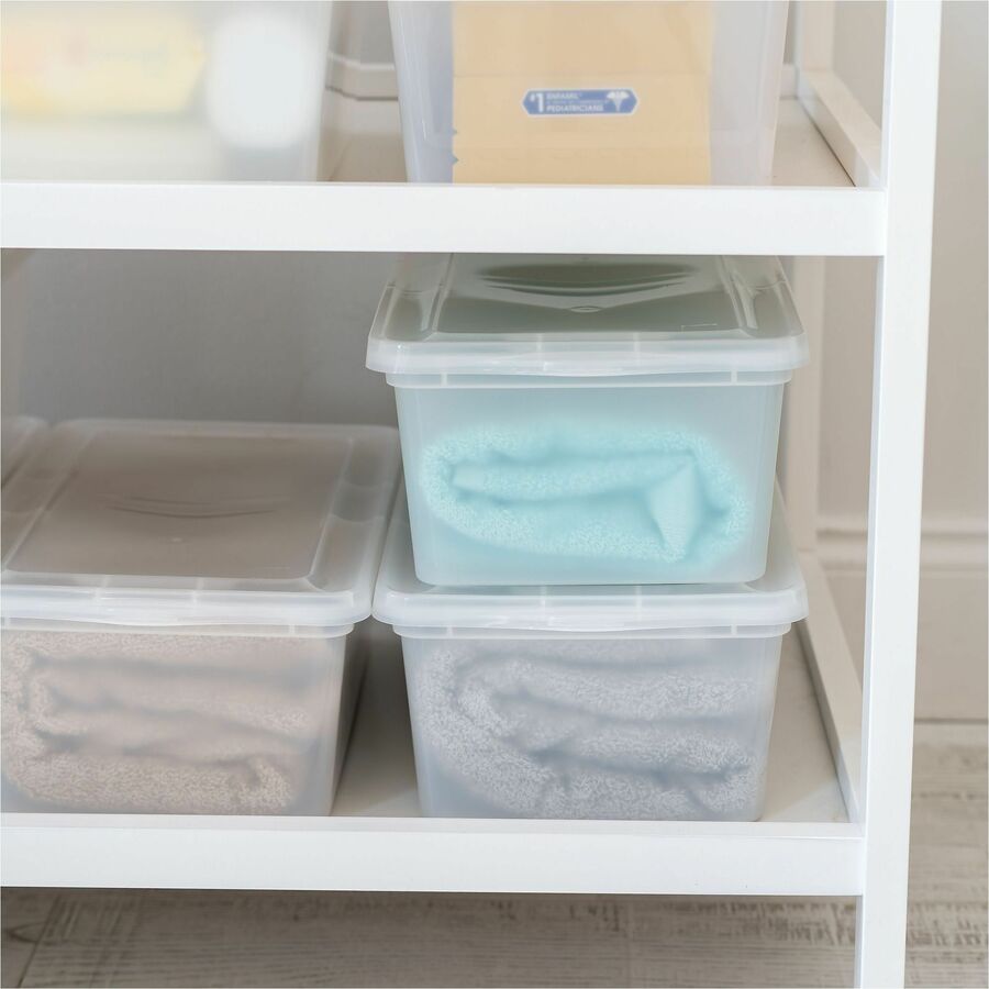 IRIS 6QT Non-Latching Box - External Dimensions: 14.3" Length x 8.3" Width x 4.9" Height - 1.50 gal - Lid Closure - Stackable - For Toy, School Supplies - 1 Each